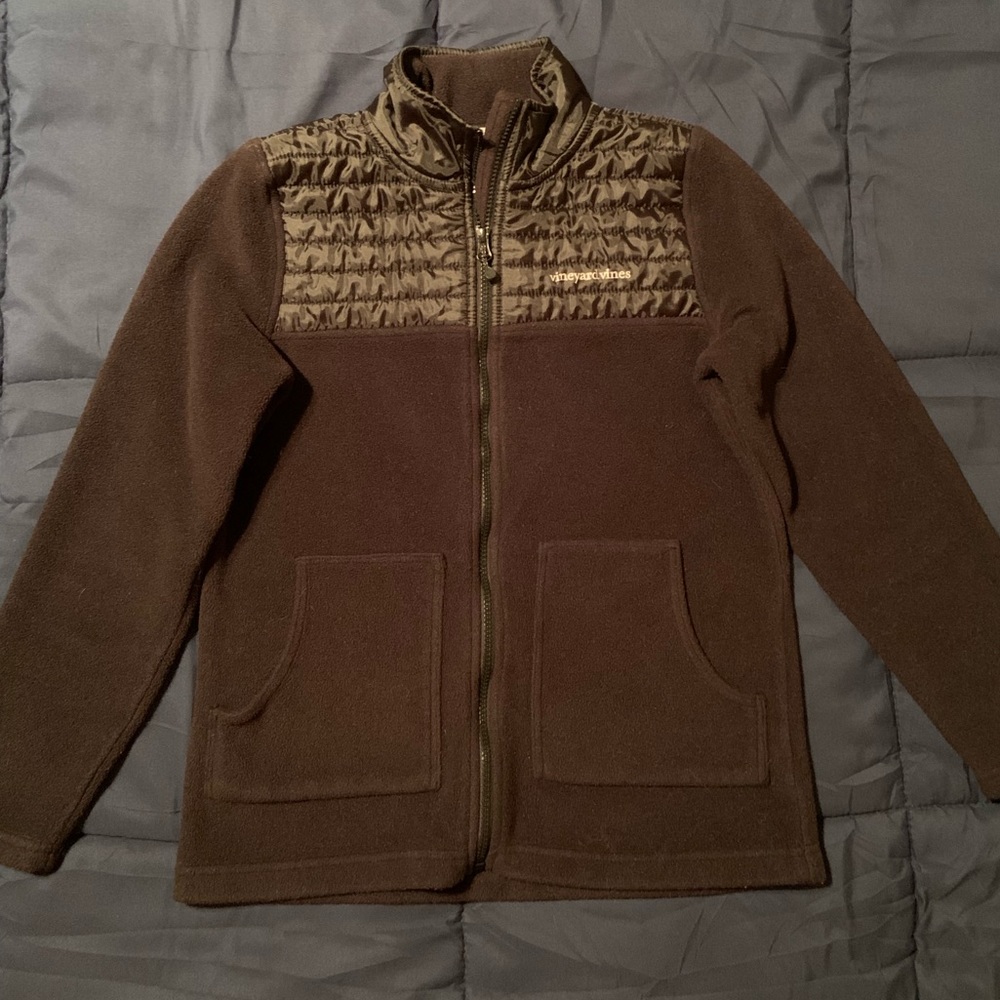 Womens Vineyard Vines Zip Up Jacket Black Sz XS